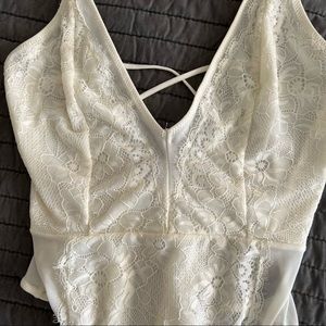 White Lace Bodysuit